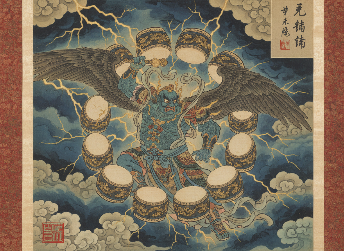 Lei Gong, Duke of Thunder — Taoist celestial force whose storms are the Tao's natural order moving through the world.